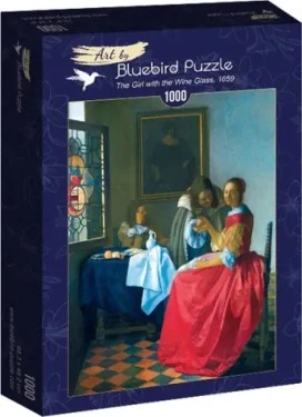 BlueBird Puzzle Dievča s pohárom na víno