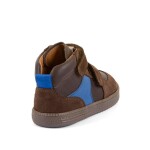 Chlapčenské celoročné kožené členkové barefoot topánky LOOP HIGH-TOPS BROWN Froddo G2110157-1 - 27