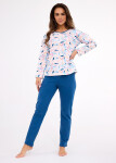 Cornette 392/451 Amelia long/r S-2XL dámske pyžamo Růžová XXL