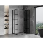 MEXEN/S - Mist-F sprchovací kút skladacie dvere pravá 70 x 120, čierna kratka, čierna 8A6T-070-120-70-77-P