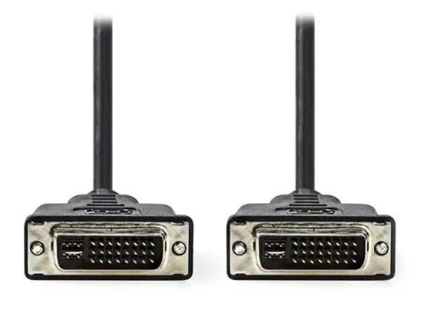 Nedis DVI-I prepojovací kábel čierny / Kábel / 24 +5 pin (M) - 24 +5 pin (M) / 2 m (CCGP32050BK20)