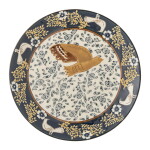 Bloomingville Kameninový dezertný tanier Hezha Blue Ø 16 cm