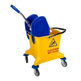 Denox PROFESSIONAL žltá / Upratovací vozík / s vedierkom a žmýkačom / 25 l