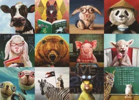 EUROGRAPHICS Puzzle Legrační zvieratá