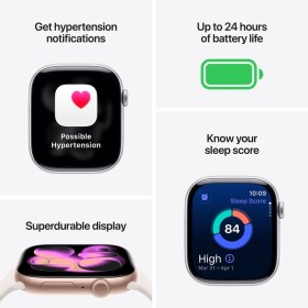 Apple Watch Series 11 46mm Silver /Purple Fog Sport Band - S/M