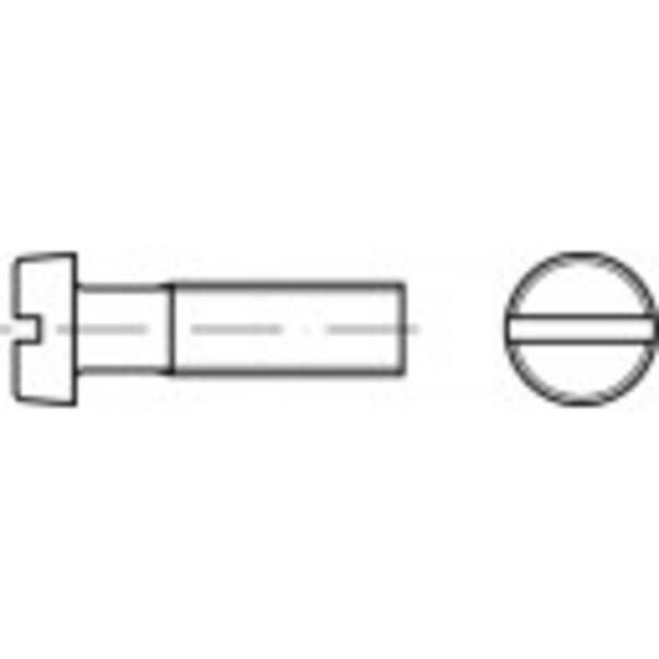 TOOLCRAFT TO-5445543 skrutky s valcovou hlavou M8 50 mm drážka DIN 84 polyamid 100 ks; TO-5445543