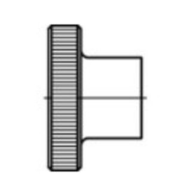 TOOLCRAFT TO-5447934 ryhovaná matica M8 DIN 466 mosaz 25 ks; TO-5447934