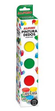 ALPINO Balenie 5 fliaš prstových farieb 40 ml