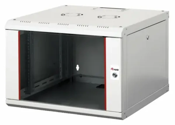 Equip Pro Mount svetlo šedá / Nástenný rozvádzač / 19" / 7U / 600x600 mm / pasívne chladenie / sklenené dvere (EPM-07-6060-G-CBAA)