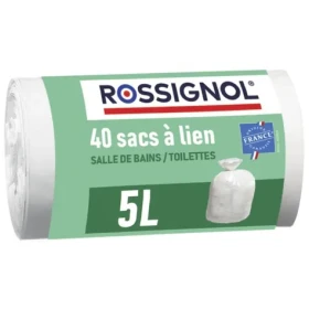 Rossignol Bagy 99135 biele / Vrecká do koša 5 L / balenie 40 ks / 14 µm (3019920991357)