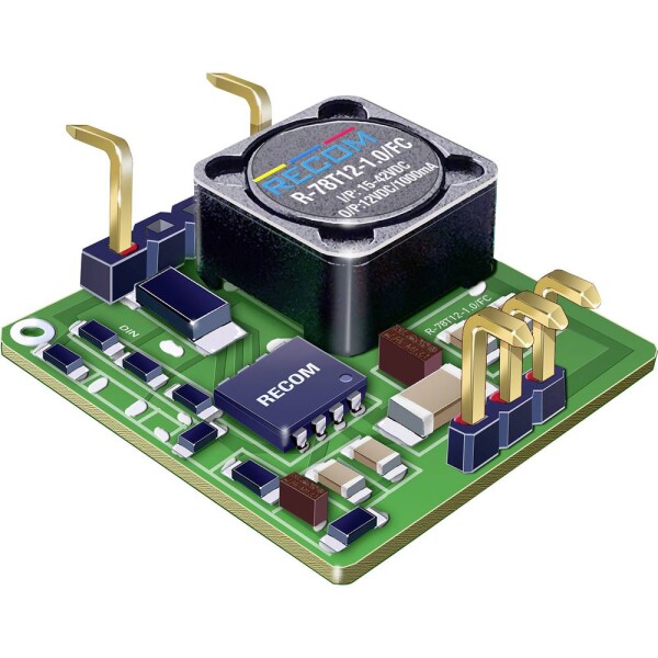 RECOM R-78T12-1.0/FC-R DC / DC menič napätia 24 V/DC 12 V/DC 1 A Počet výstupov: 1 x; R-78T12-1.0/FC-R