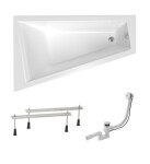 Asymetrická vaňa Laguna Idea Plus 160x100 cm akrylát ľavá SIKOID1600LAN SIKOID1600LAN