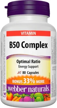 Webber naturals B50 Complex 80 tabliet (04955)