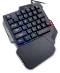 Inter-tech KB-3035 čierna / Herná klávesnica / Mini / 35 kláves / RGB podsvietenie / USB (88884112)