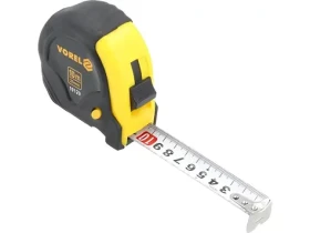 Vorel Meter zvinovací 10 m žlto-čierny / Meter / šírka pásky 25 mm