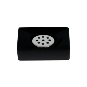 Spirella QUADRO mydlenka matná čierna / keramika (7610583204837)
