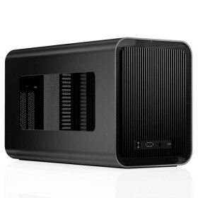 Jonsbo V11 čierna / Mini-ITX / 1x USB-A 3.0 / 1x USB-C 3.0 / bez zdroja / Riser kábel PCI-E 4.0 (V11 BLACK)