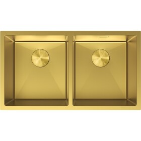MEXEN - Binox oceľový drez 2-bowl 800 x 450 mm, zlatá 6421802000-55