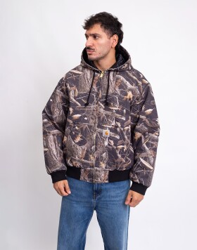 Carhartt WIP OG Active Jacket Camo Feather Tree, Black L