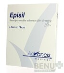 EPISIL Krytie na rany silikónové transparentné 12 x 12 cm 10 kusov