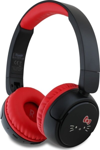 HelloKitty Słuchawki nauszne Hello Kitty Face Logo Bluetooth Červený