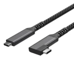 Shiverpeaks USB-C nabíjací kábel 90° / Nabíjací kábel / USB 3.2 / PD 100 W / textilný / 1 m (FL31-75014)