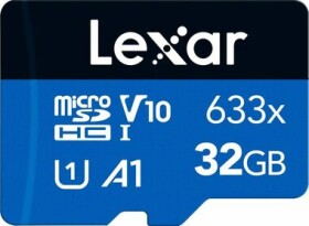 Lexar High-Performance 633x microSDHC 32 GB / UHS-I V10 / U1 / Class 10 / rýchlosť čítania 100MBs / zápis 20MBs (LMS0633032G-BNNNG)