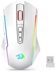 Redragon M914W-RGB NIX biela / Bezdrôtová herná myš / optická / 5000 DPI / 9 tlačidiel / RGB / USB / RF 2.4 GHz (M914W-RGB)