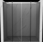 MEXEN/S - Velar Duo posuvné sprchové dvere 200, grafit, grafit metal 871-200-000-42-95