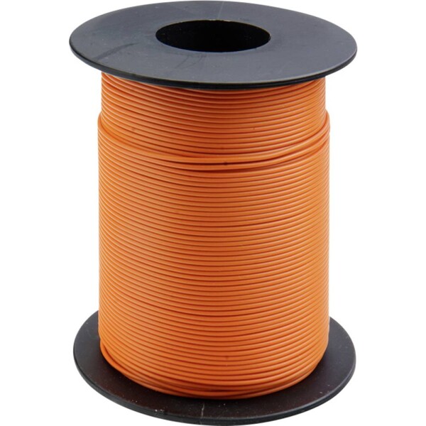 Donau Elektronik 119-17 opletenie / lanko, 1 x 0.14 mm², oranžová, 100 m; 119-17