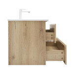 Kúpeľňová skrinka 2 zásuvková s umývadlom SAT B-Way 59x50x45 cm dub mat BWAY260OAKU4B2 BWAY260OAKU4B2