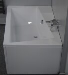 BESCO - Asymetrická vaňa ASTI - Rozmer vane - 170 × 110 cm, Spôsob prevedenia - Ľavé VANAST17L + OLVPINOZSTELWD