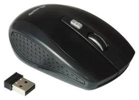 Equip Bezdrôtová cestovná myš čierna / Bezdrôtová myš / Nano prijímač 2,4 GHz / 1600 DPI / 4 tlačidlá (245104)