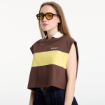 Tričko Palm Angels Classic Logo Boxy Polo Brown/ Yellow M
