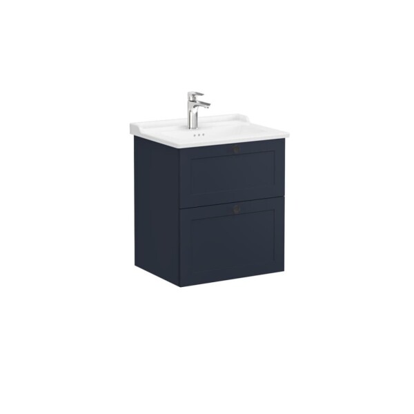 Kúpeľňová skrinka s umývadlom VitrA Root 60x67x46 cm modrá mat ROOTC60BINTC ROOTC60BINTC