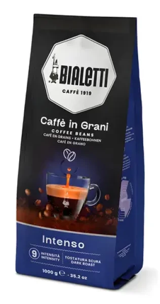 Bialetti INTENSO 1 kg / Zrnková káva / Espresso / intenzita 9 / tmavé praženie (8006363076319)