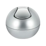 Spirella BOWL mini výklopný odpadkový kôš 1 L strieborný / plast (7610583149732)