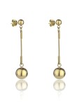 Marc Malone Pozlátené visiace náušnice Amanda Gold Earrings MCE24002G