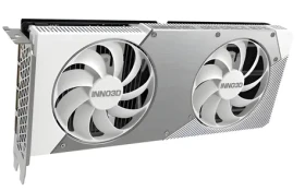 Inno3D GeForce RTX 5060 Twin X2 OC biela / Grafická karta / 2280 - 2527 MHz / 8GB GDDR7 / 128-bit / 1x HDMI + 3x DP (N50602-08D7X-195070W)