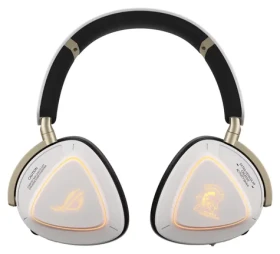 Asus ROG Delta II Kojima Production Edition biela / Slúchadlá / Bezdrôtové aj káblové / Bluetooth / RGB podsvietenie (90YH04C0-BHUA10)