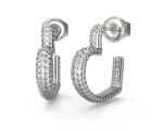 Guess Kruhové náušnice v tvare srdca Beloved JUBE05017JWRHT/U
