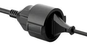 Equip CEE 7/7 - CEE 7/3 čierny / Predlžovací napájací kábel / 1,8 m / 250 V / 16 A (112180)