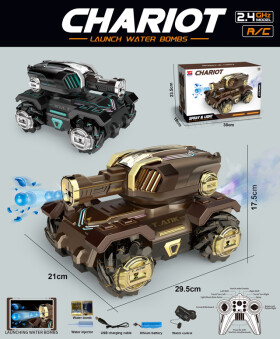 Mamido Mamido Tank na diaľkové ovládanie Chariot s gélovými nábojmi MT1579