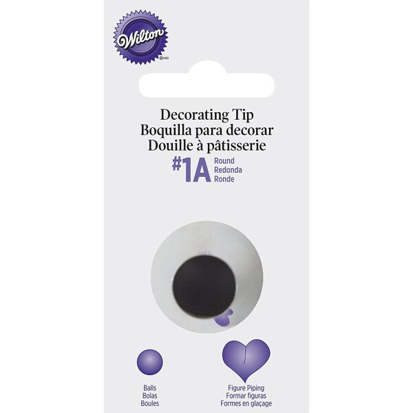 Veľká okrúhla špička TIP #1A CARDED - Wilton - Wilton
