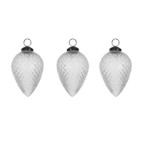 Garden Trading Závesná ozdoba Elkstone Baubles Clear - set 3 ks