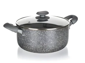 Banquet Granite PR 20x9,5 cm / Hrniec / Nepriľnavý povrch / Sklenená pokrievka / Pre indukciu (100000027541)