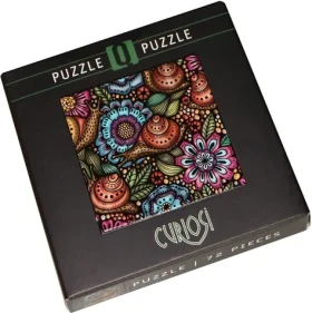 CURIOSI Štvorcové puzzle Q Life: Slimáky na kvetoch