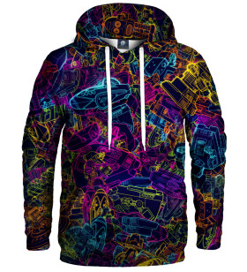 Aloha From Deer Neon Robo Hoodie AFD771 Purple