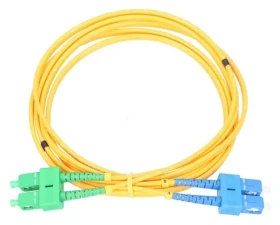 Extralink SC/UPC-SC/ APC žltý / Patchcord / Jednomódový / Duplex / G652D / 5 m
