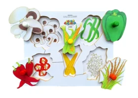 Just Jigsaws 153 Lúpeme a krájame plodiny 4 - drevené doskové puzzle
